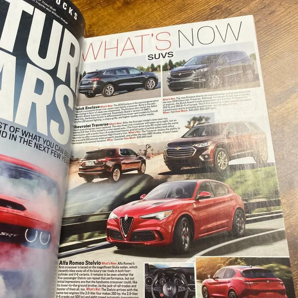 Motor Trend Magazine July 2017 Future Cars Issue Infiniti QX80 Monograph Concept
